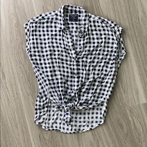 A&F Button Down-Toe Waist XS
